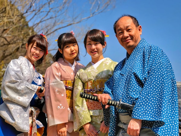 Ho Lee and family in Nagasaki, Japan